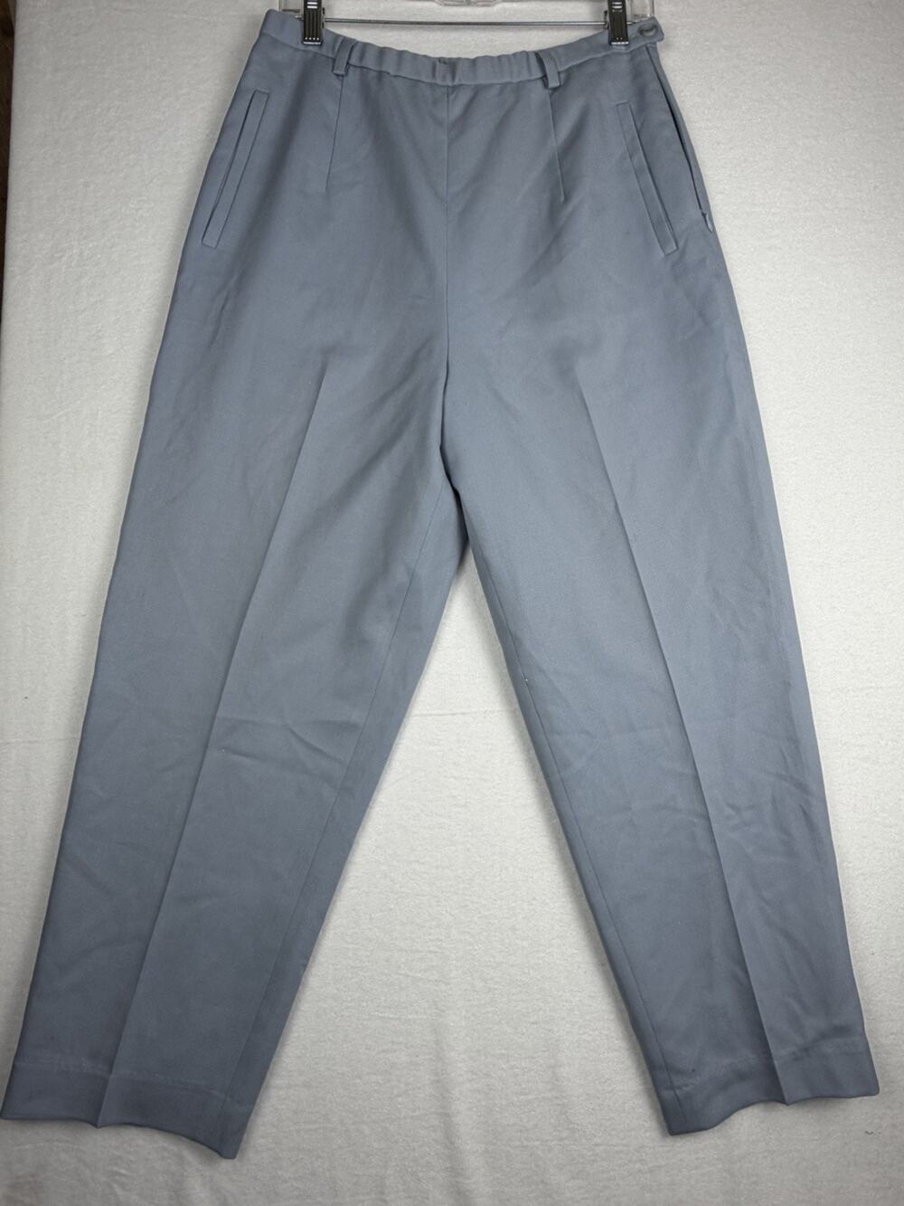VTG Pendleton Pants Women’s 12 Blue 100% Virgin Wool High Rise USA Lined
